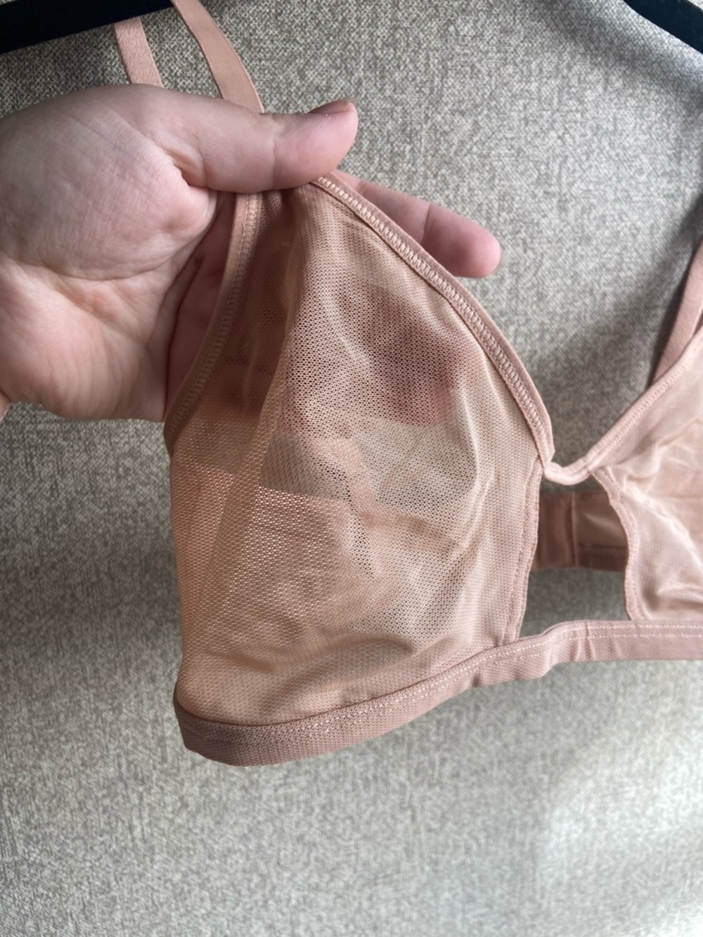 Negative underwear Sieve cut out bra nude size 2 - Picture 3 of 6